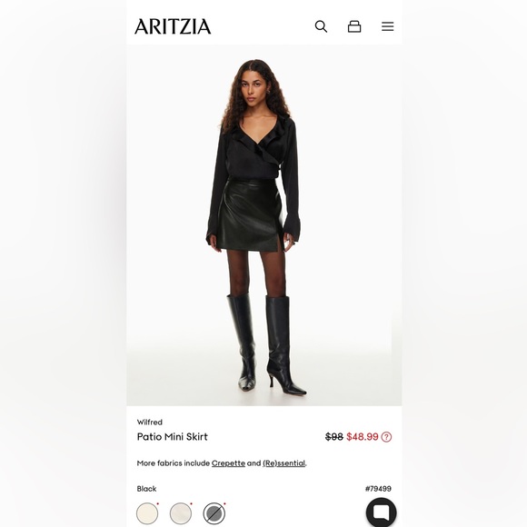 Aritzia Patio Mini Skirt - Picture 2 of 9